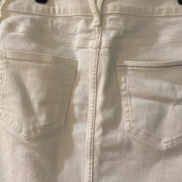 New White Cap white denim shirt with frayed hem. Adorable. - Picture 2 of 6